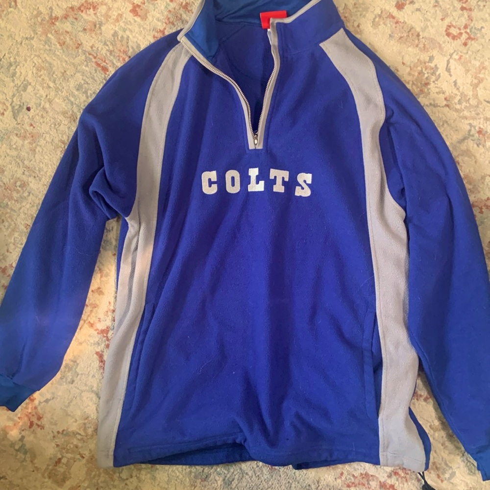 NFL colts quarter zip sweater
